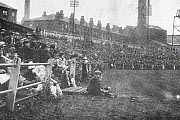 A crowd at Dane Street in the 1920s