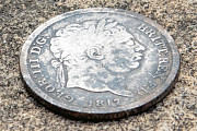 George III silver shilling from 1817