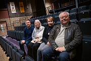 The new auditorium features retractable seating, better lighting, sound and ventilation. L-R: Chris Coleman, deputy CEO of Your Trust, Councillor Sue Smith, cabinet member for communities and cooperation at Rochdale Borough Council, Penny Thompson, relationships manager at Arts Council England, and Councillor Neil Emmott, leader of Rochdale Borough Council