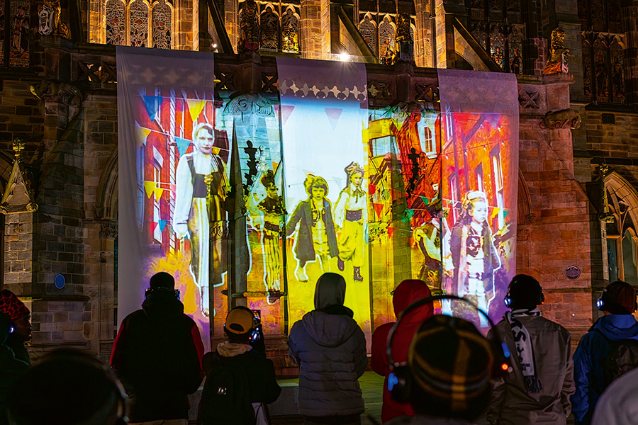 Rochdale Town Hall was the location for the final projection